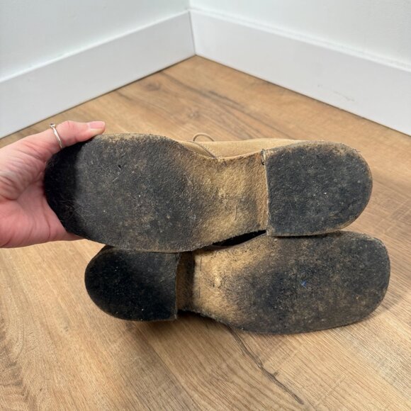 Vintage Roots Chukka Boots Suede Cabincore Utilitarian Chunky 7.5 - Picture 7 of 8